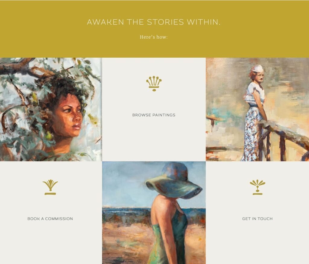 Artist website design